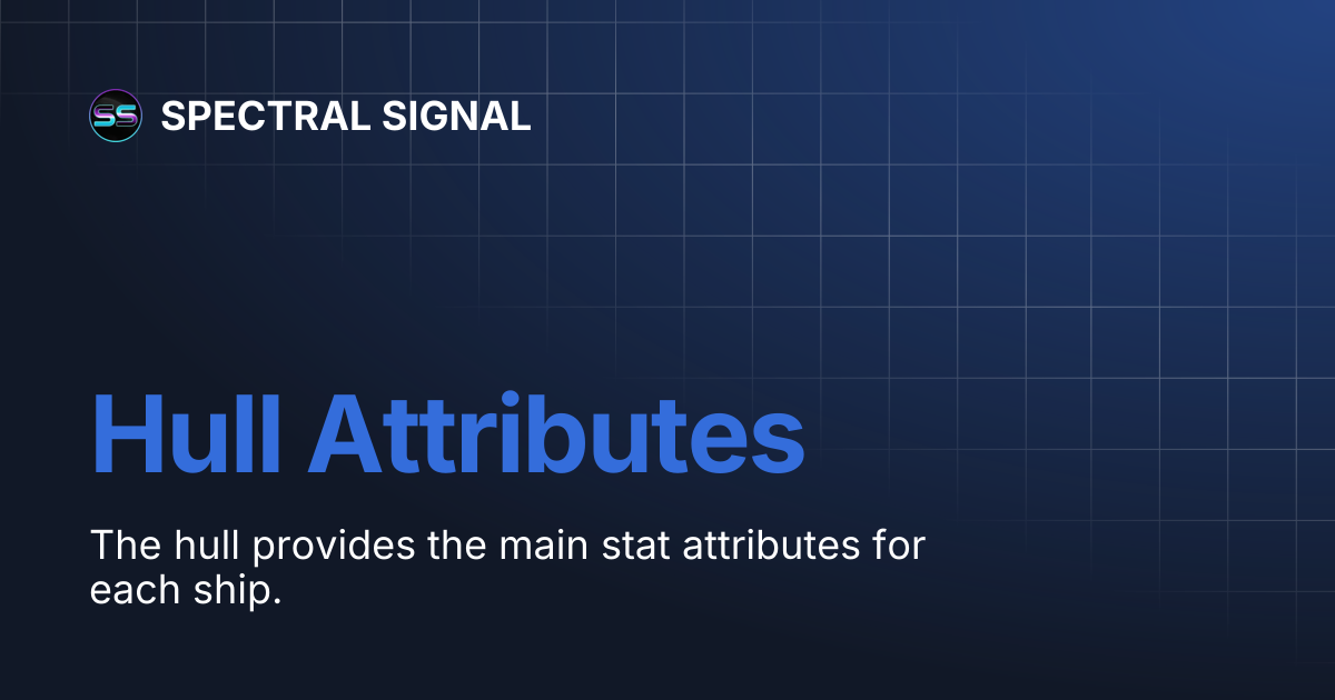 Hull Attributes | SPECTRAL SIGNAL